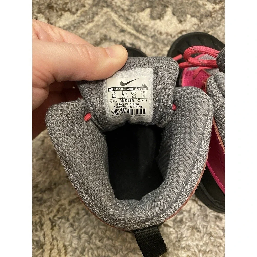 Nike ACG Woodside 2 High Boots Winter Toddler Girls Size 8 Pink Shoes